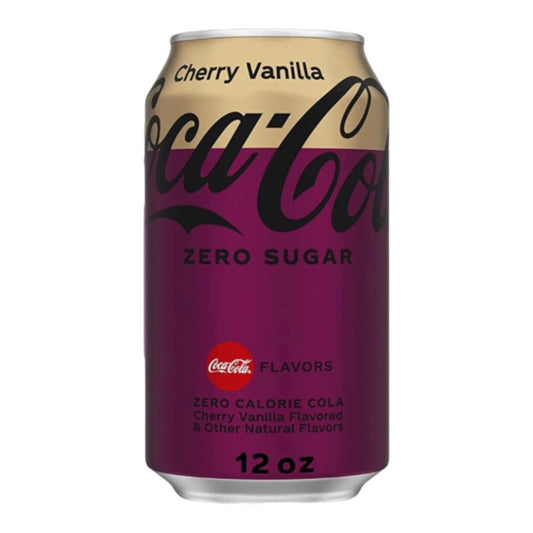 Coca Cola Cherry Vanilla Zero Sugar  Lata  12 ONZ